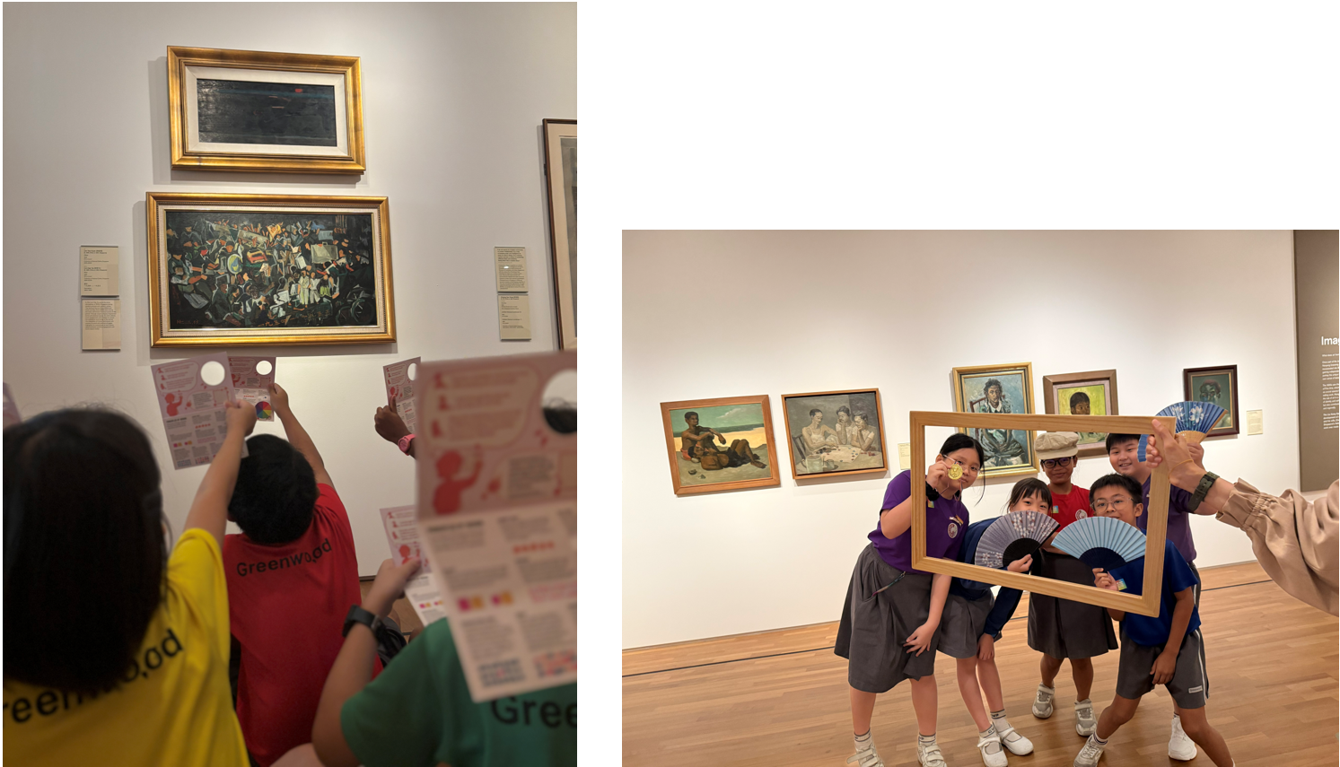 P4 students at National Gallery Singapore for Museum Based Learning